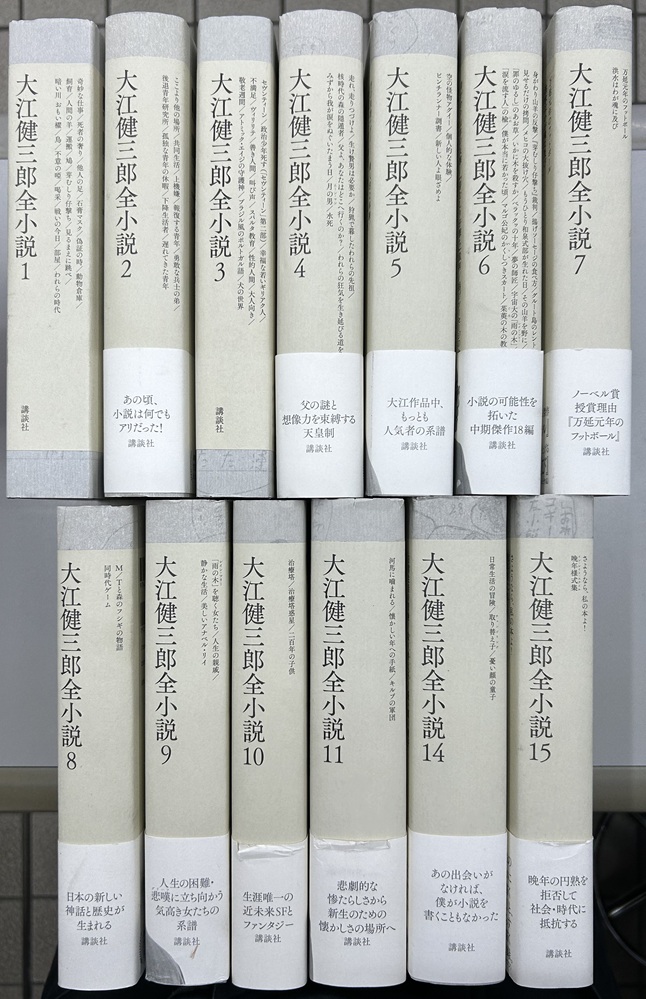 大江健三郎全小説 全15冊揃内12・13巻欠の13冊で